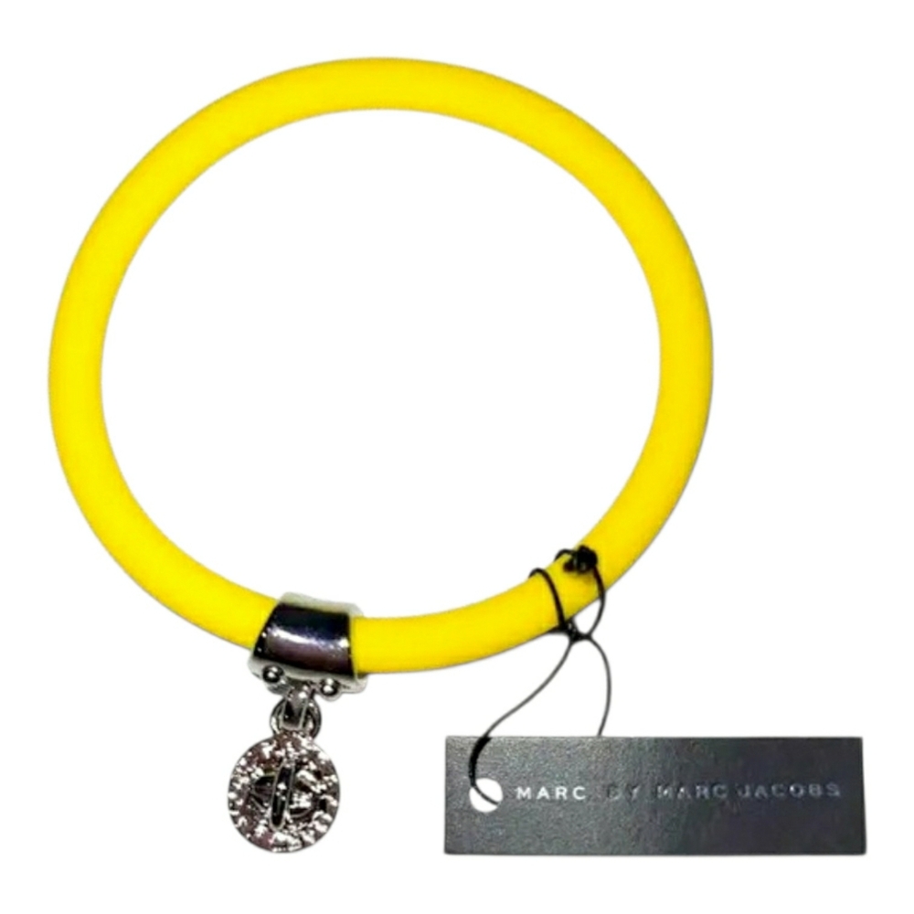 NWT! Marc by Marc Jacobs Vibrant Yellow Bracelet w/ Silver Charm